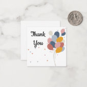 バルカラフルーンありがとう ノートカード (正面/裏面インサイチュ)