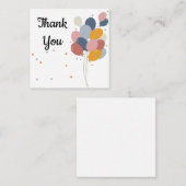 バルカラフルーンありがとう ノートカード (正面/裏面)