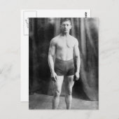 バルカンのレスラーYussif Hussane, 1915 ポストカード (正面/裏面)