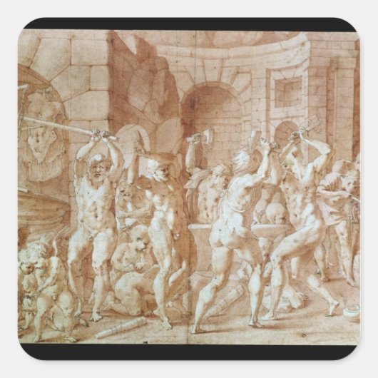 バルカンの鍛冶場のサイクロプス スクエアシール (正面)