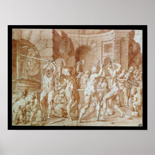 バルカンの鍛冶場のサイクロプス ポスター (正面)