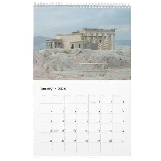 バルカン半島2015年 カレンダー (1月 2026)