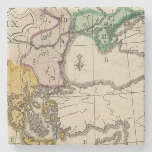 バルカン半島3 ストーンコースター (正面)