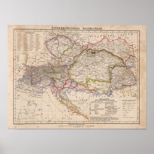 バルカン半島、オーストリア、ハンガリー ポスター (正面)