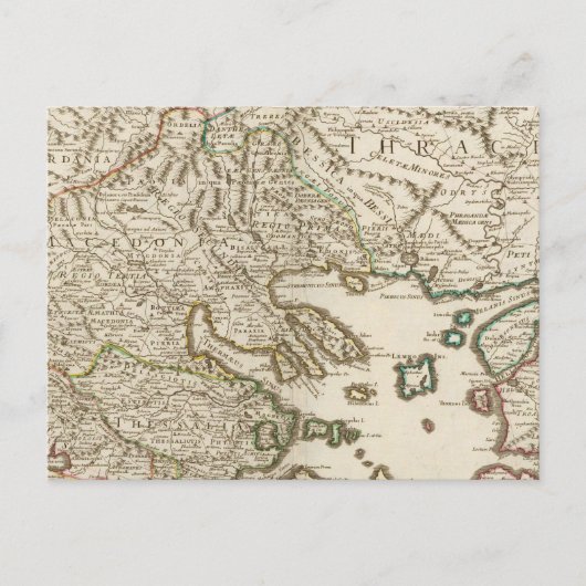バルカン半島，ギリシャ，マケドニア2 ポストカード (正面)