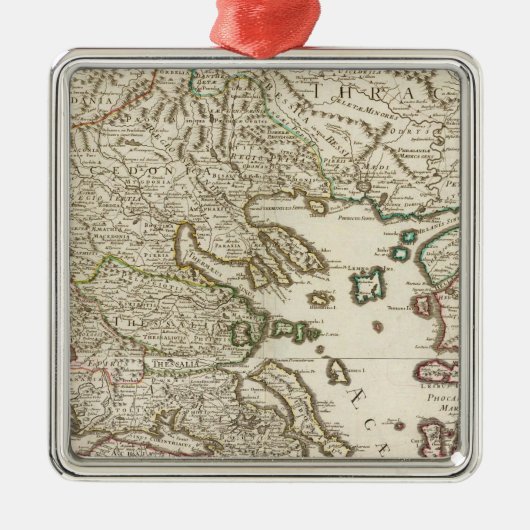 バルカン半島、ギリシャ、マケドニア メタルオーナメント (正面)