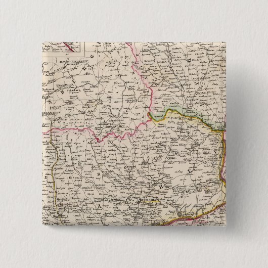 バルカン半島、トルコ、ルーマニア 缶バッジ (正面)