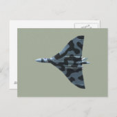 バルカン爆撃機が飛行中 ポストカード (正面/裏面)