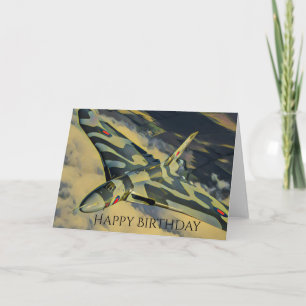 バルカン爆撃機の誕生日カード カード