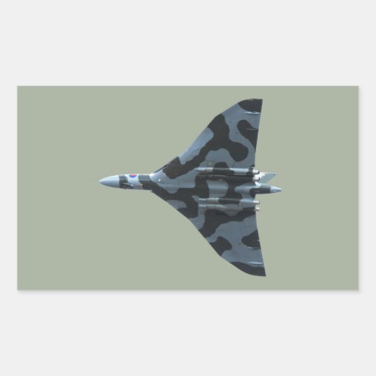 バルカン爆撃機 長方形シール (正面)