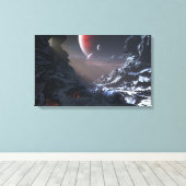 バルカン雪 キャンバスプリント (インサイチュ (ウッドフロア))