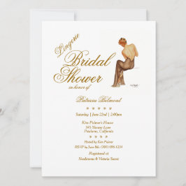 バルガエレガントスピンナップランジェリーブライダルシャワー 招待状