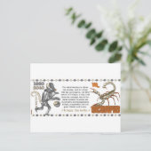 バルクアート〔占星術の〕十二宮図蠍座メタルモンキー1980 1920 ポストカード (スタンド正面)