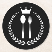 バルクカスタムコースター – ブランド用に印刷 ラウンドペーパーコースター (正面)