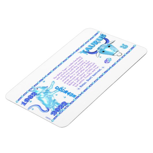 バルクサルト1962 2022ウォータータイガー〔占星術の〕十二宮図タウタス マグネット (左側)