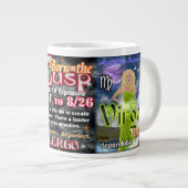 バルクサルト〔占星術の〕十二宮図クスクオブレオ《星座》乙女座 ジャンボコーヒーマグカップ (正面右)