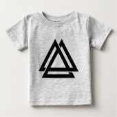 バルクナットバイキングトライアングルアート ベビーTシャツ (正面)