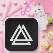 バルクナットバイキングトライアングルアート ペーパープレート (パーティー)