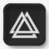 バルクナットバイキングトライアングルアート ペーパープレート (正面)