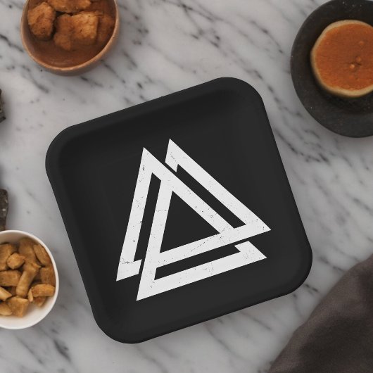 バルクナットバイキングトライアングルアート ペーパープレート