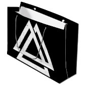 バルクナットバイキングトライアングルアート ラージペーパーバッグ (正面アングル)