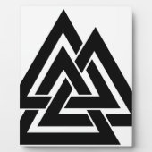 バルクナットバイキングノルスノルディック保護シンボルオジン フォトプラーク (正面)