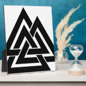 バルクナットバイキングノルスノルディック保護シンボルオジン フォトプラーク (側面)