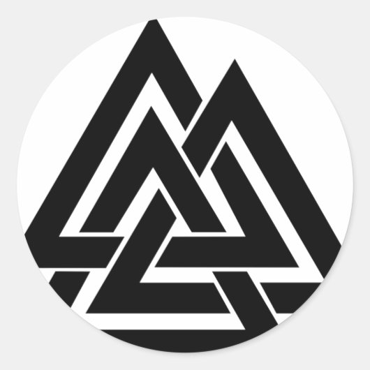 バルクナットバイキングノルスノルディック保護シンボルオジン ラウンドシール (正面)