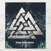 バルクナット～（波状） ワインラベル (シングルラベル)