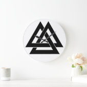 バルクナット – 黒 ラージ壁時計 (ホーム)