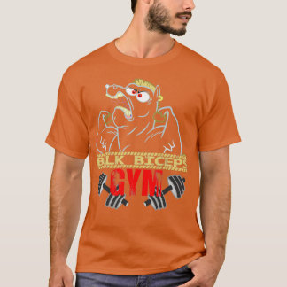 バルク二頭筋ジム Tシャツ