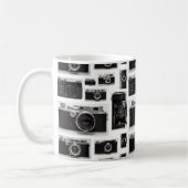 バルク白マグカップの古いヴィンテージカメラ コーヒーマグカップ (左)