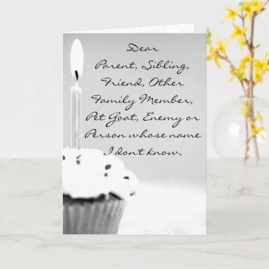 バルク誕生日 カード (黄色い花)