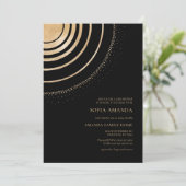 バルク&金ゴールド天マンダラベビーシャワー 招待状 (スタンド正面)