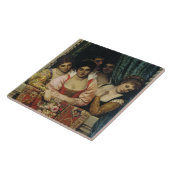 バルコイタリアンニーの女性 タイル (側面)