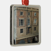 バルコニーが付いている英語balustraded人形の家 メタルオーナメント (右)