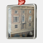 バルコニーが付いている英語balustraded人形の家 メタルオーナメント (左)
