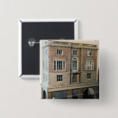バルコニーが付いている英語balustraded人形の家 缶バッジ (正面&裏面)