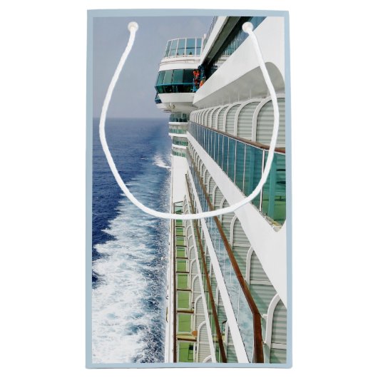 バルコニーの列のカスタムの巡航 スモールペーパーバッグ (裏面)