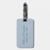 バルコニーの列Personalziedの眺め ラゲッジタグ (裏面縦)