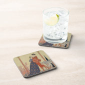 バルコニーの恋人(w/c紙で) コースター (右側)