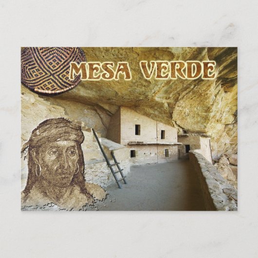 バルコニーハウスメサヴェルデ国立公園 ポストカード (正面)