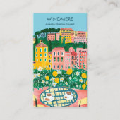 バルコニーバケーションレンタル不動産仲介業者QRアートから表示 名刺 (正面)