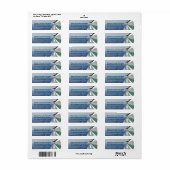 バルコニーパーソナライズされた列 ラベル (フルシート)