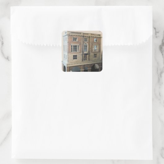 バルコニー付きのイギリスの手すり人形の家 スクエアシール (バッグ)