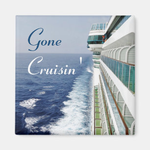 バルコニー列によって行くCruisin マグネット