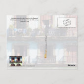 バルコニー、パセオ・デル・プラド、キューバのランドリー ポストカード (裏面)