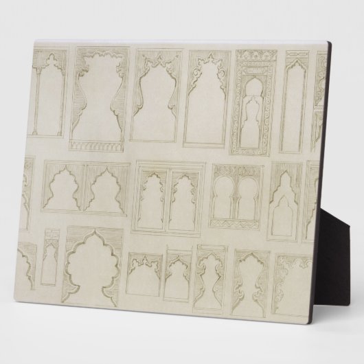 バルコニー、wi用イスラム教とムーア語のアーチデザイン フォトプラーク (側面)