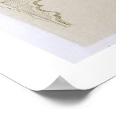 バルコニー、wi用イスラム教とムーア語のアーチデザイン ポスター (角)