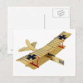 バルサウッド飛行機 ポストカード (正面/裏面)